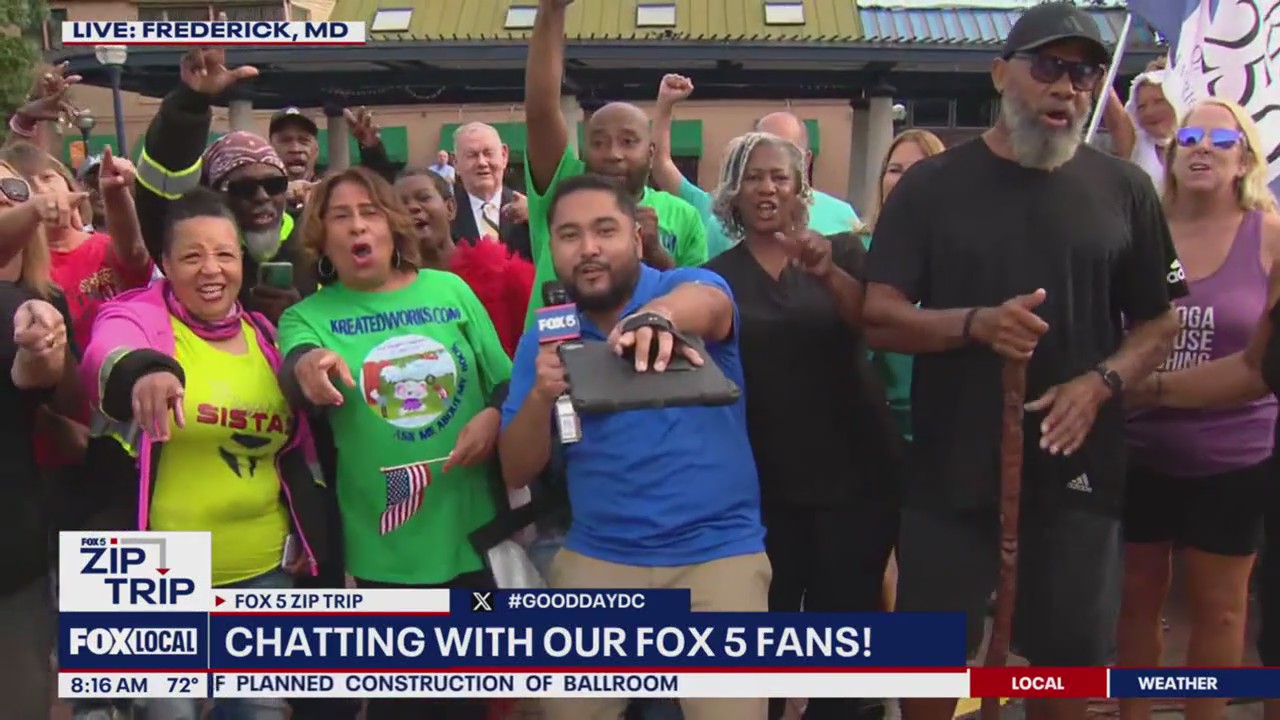 Zip Trip to Frederick: Chatting with our Fox 5 fans