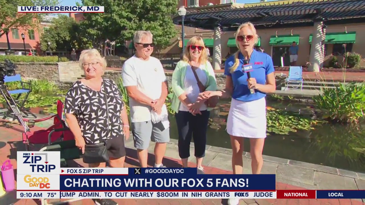 Zip Trip to Frederick: Chatting with Fox 5 fans