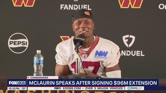 Terry McLaurin speaks after signing $96M extension with Commanders