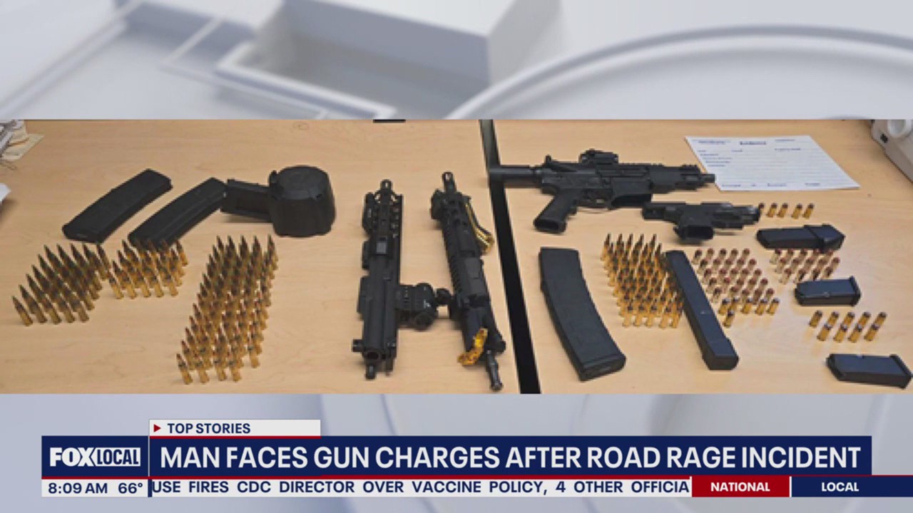 Maryland man charged after pointing firearm at another driver in road ...