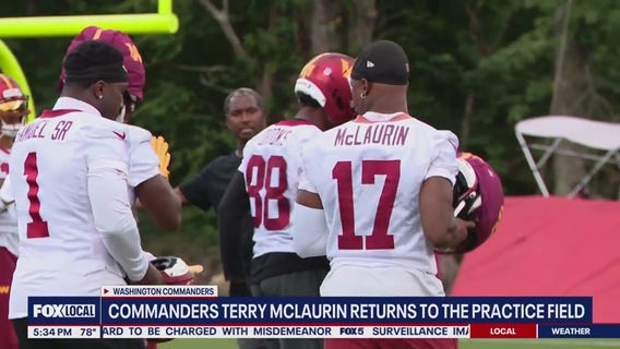 Commanders' Terry McLaurin returns to practice field