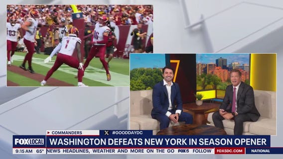 Washington Commanders defeat New York Giants in season opener