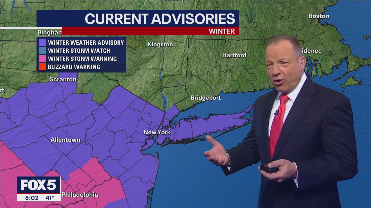 2-4 inches of snow expected as winter storm nears | FOX 5 New York