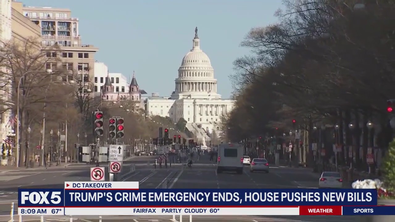 House GOP push sweeping bills as DC crime emergency ends | FOX 5 DC