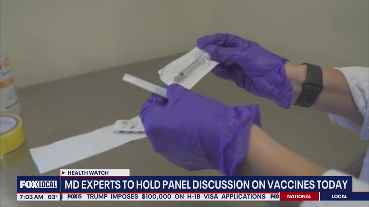 Maryland experts hold panel on vaccines Monday