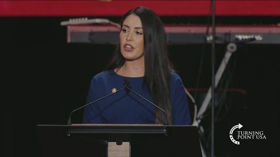 Rep. Anna Paulina Luna (R-FL) speaks at Charlie Kirk?s memorial
