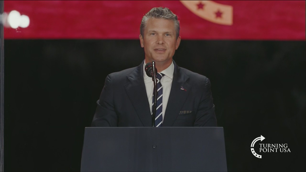 Pete Hegseth at Charlie Kirk memorial: ?This moment is the turning point for USA?