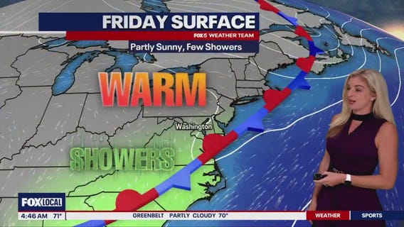 DC weather: Cloudy, warm Friday with highs near 80 degrees