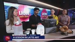 A lesson in latte art