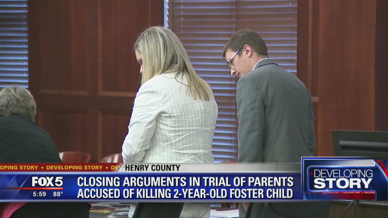 Closing arguments in trial of foster parents accused of killing toddler ...