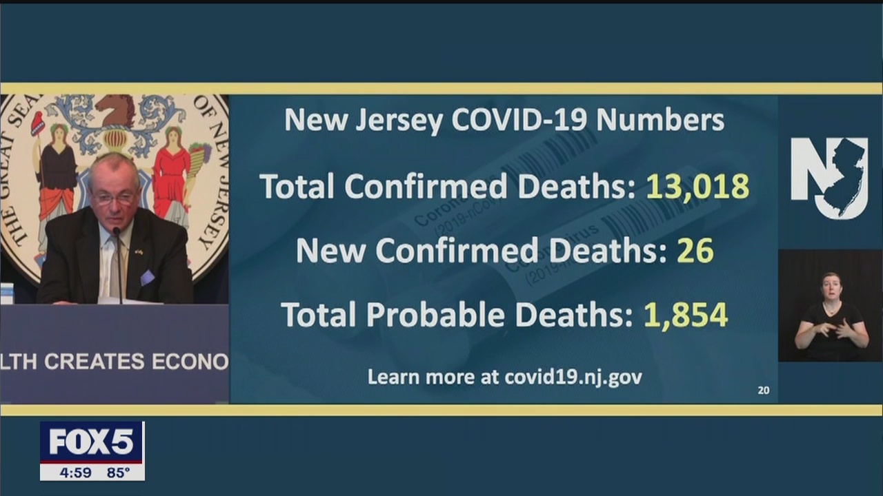 New Jersey reports nearly 1,900 probable COVID-19 deaths
