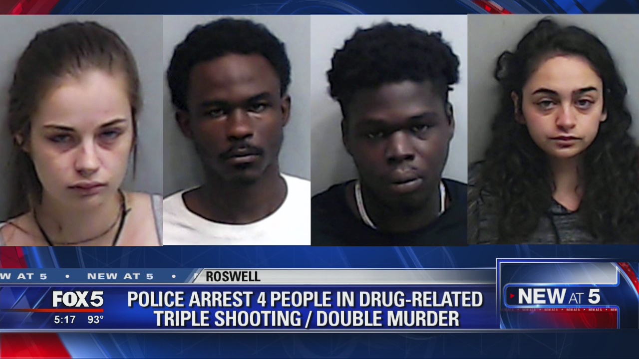 Police arrest 4 people in drug-related triple shooting | FOX 5 Atlanta