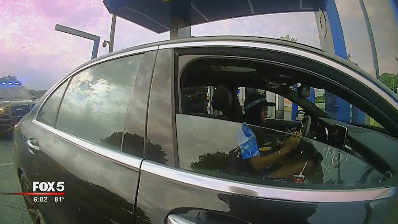 Driver wanted for almost pinning officer | FOX 5 Atlanta