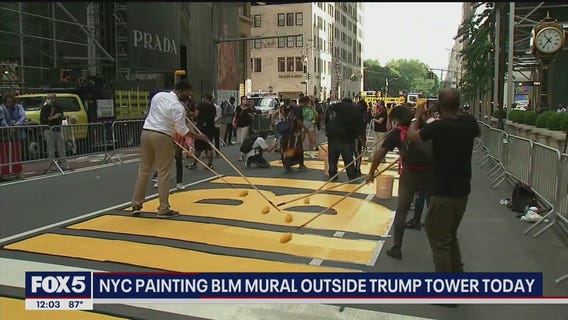 BLM mural painted on 5th Avenue