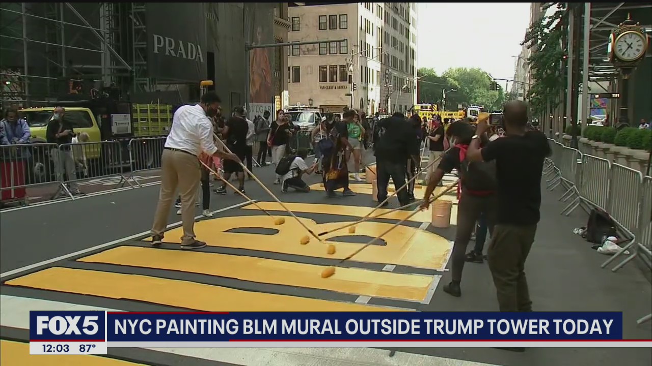 BLM mural painted on 5th Avenue