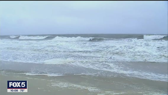 NJ residents brave the elements during Tropical Storm Fay