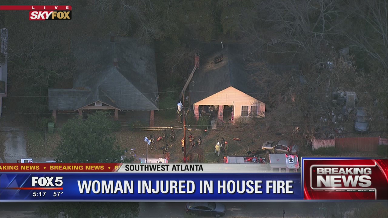 Woman injured in southwest Atlanta house fire | FOX 5 Atlanta