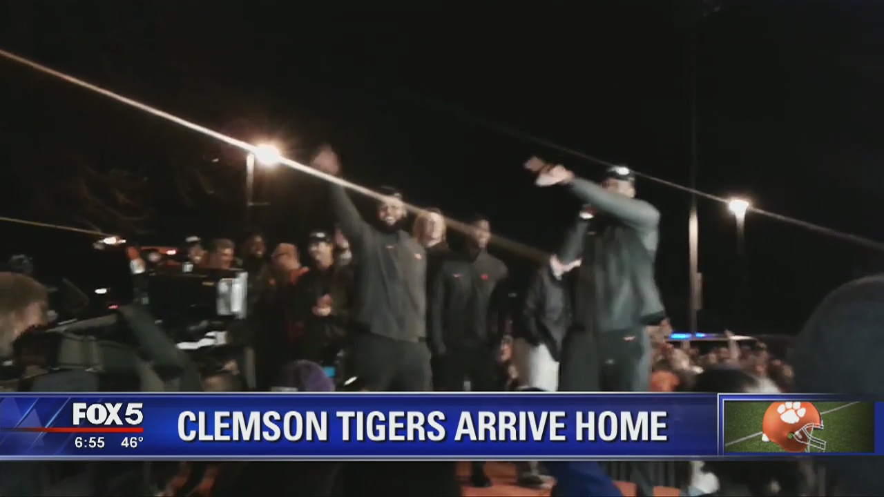 Clemson Tigers return home