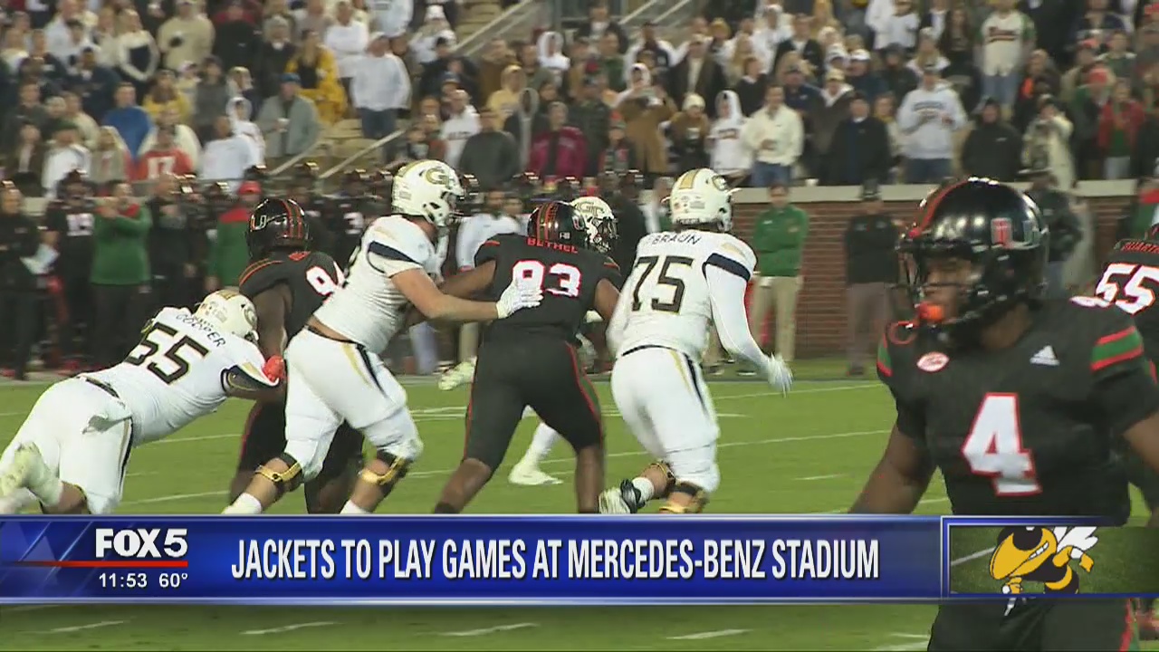 Jackets to play games at Mercedes-Benz Stadium