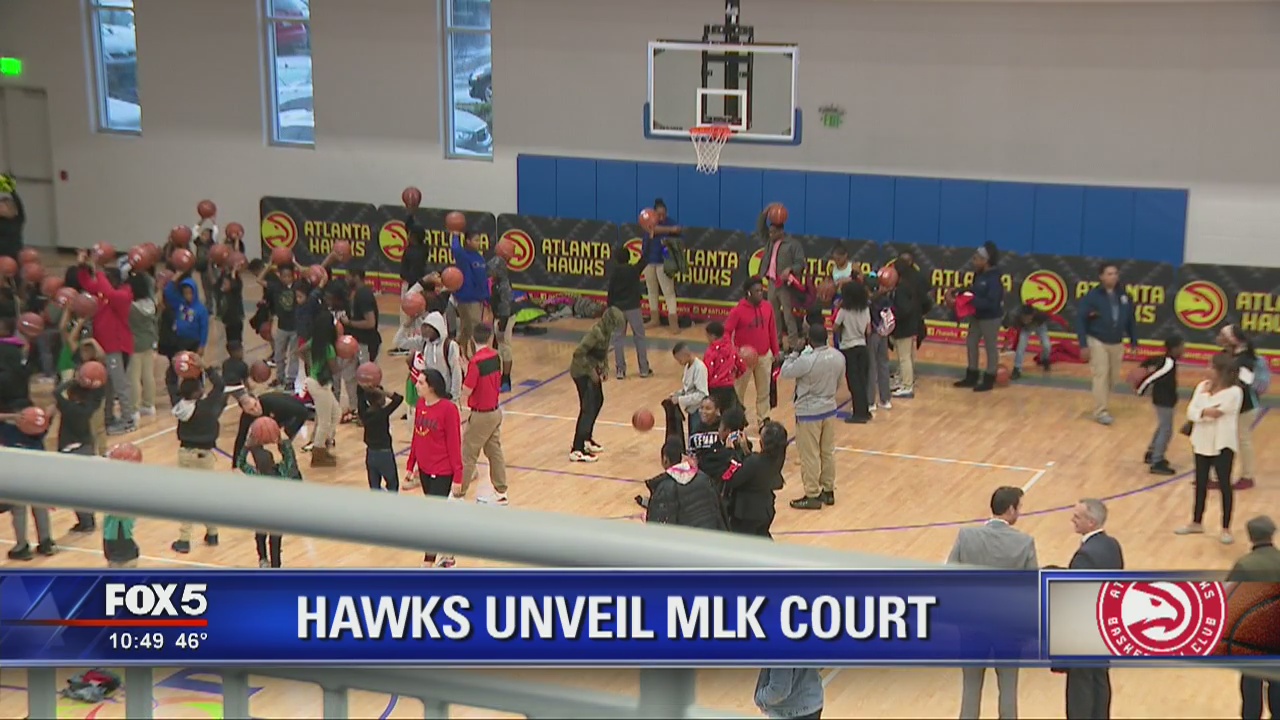 Hawks unveil MLK court