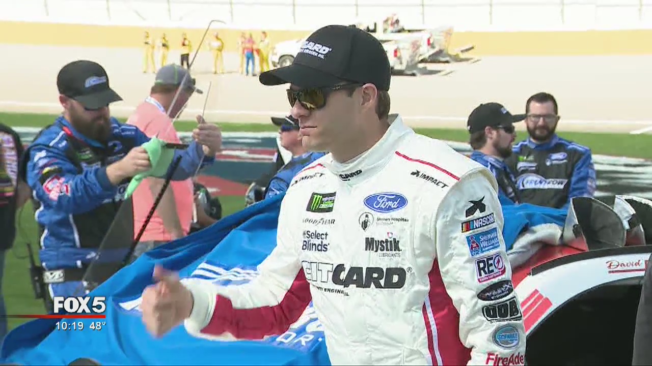 Joey Logano takes the checkered flag in Las Vegas