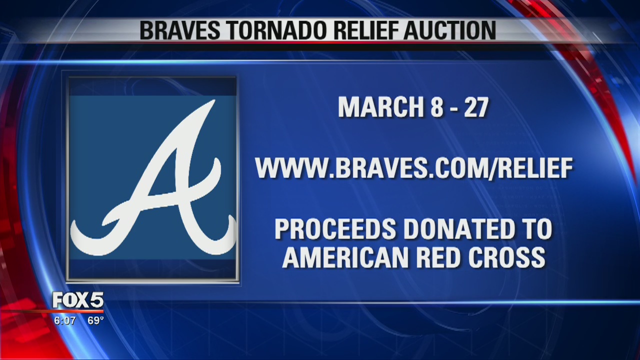 Braves tornado relief auction