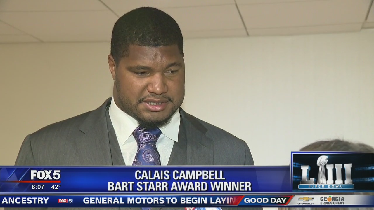 NFL legends honor Calais Campbell