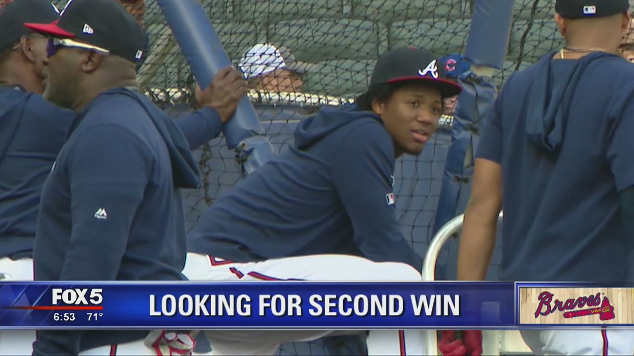 Braves looking for a second win against Cubs