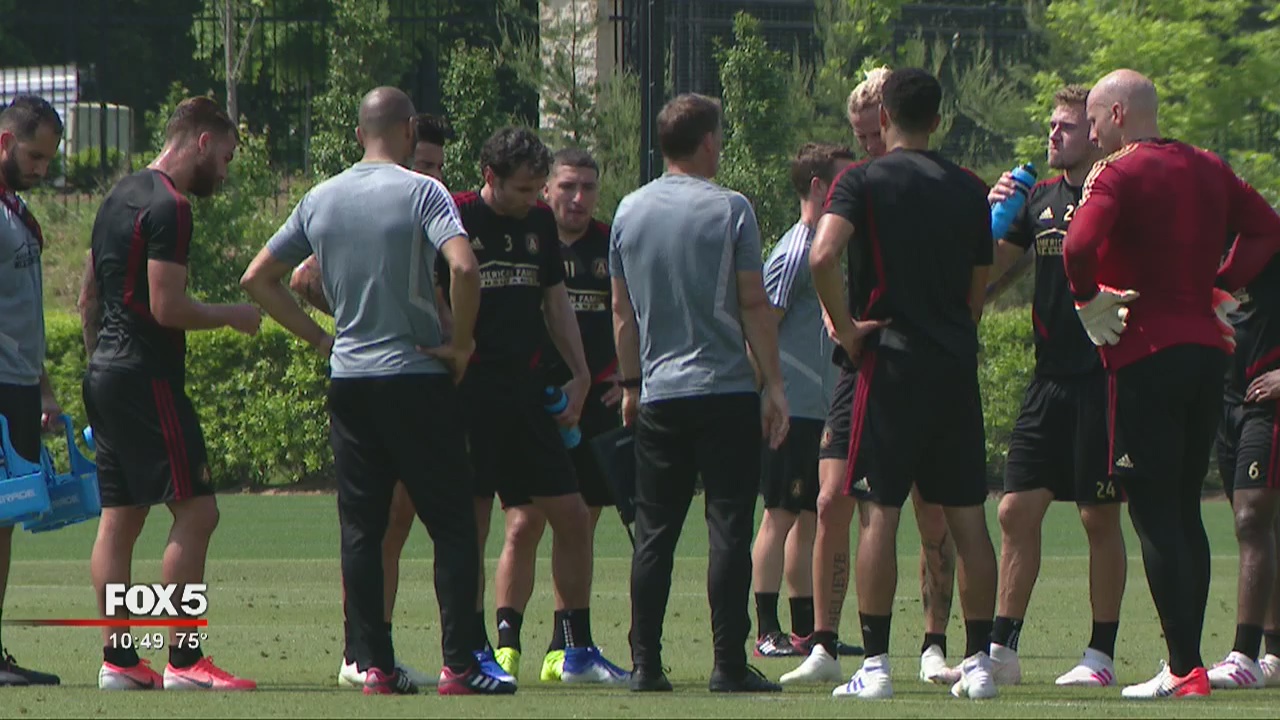 Atlanta United training in Marietta