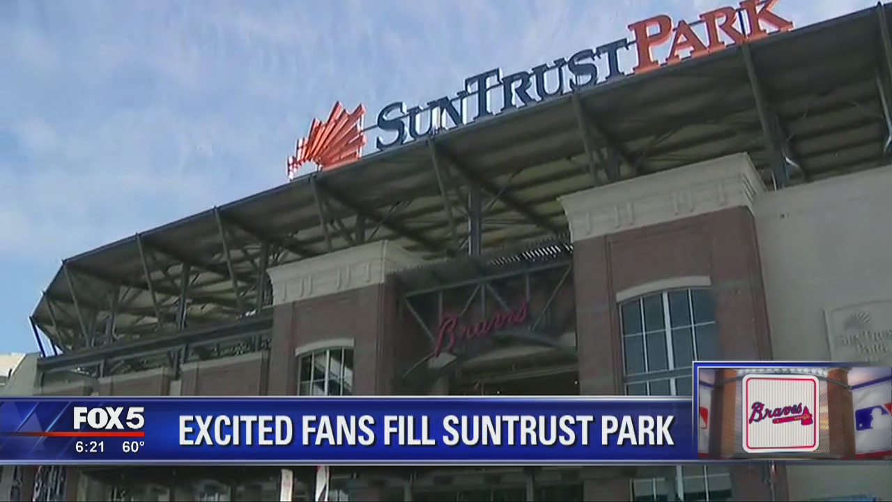 Excited fans fill SunTrust Park