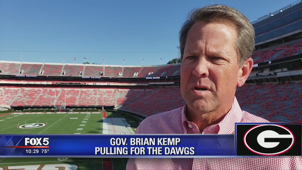 Gov. Kemp rooting for the Dawgs