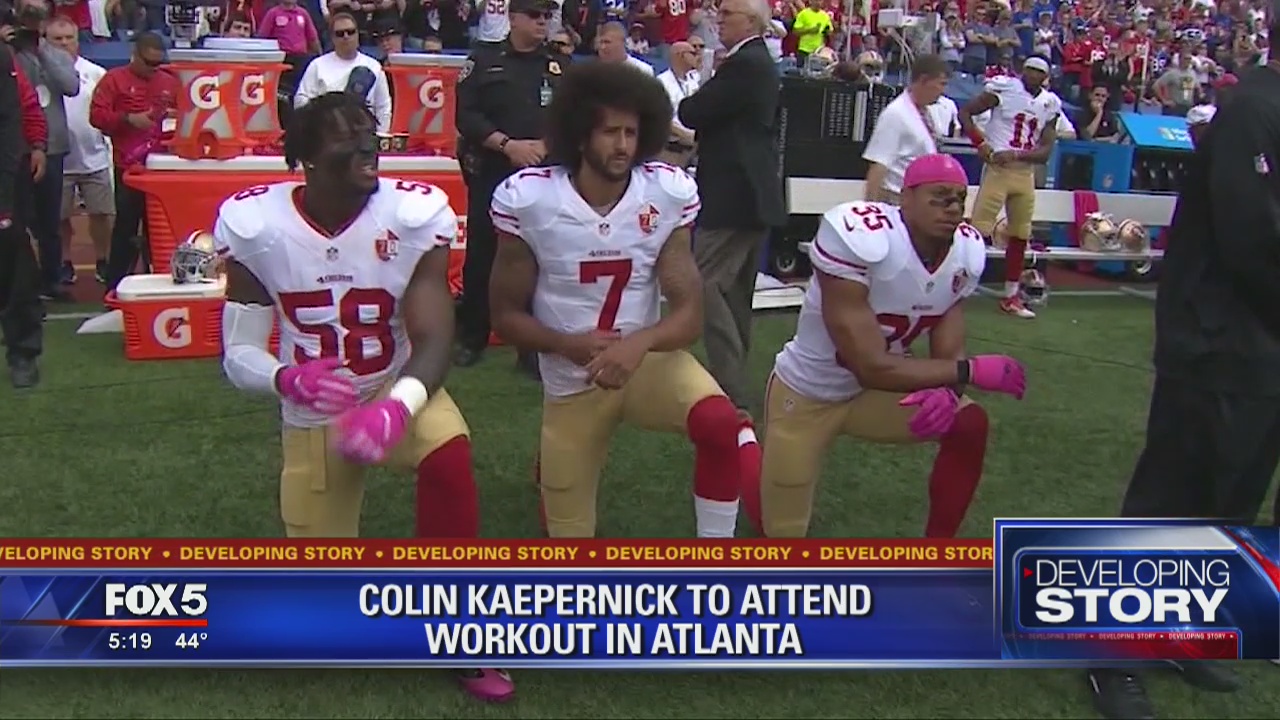 Falcons will be at Kaepernick workout.