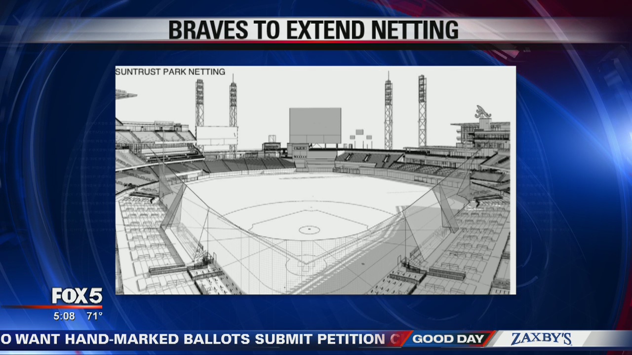Atlanta Braves to extend netting