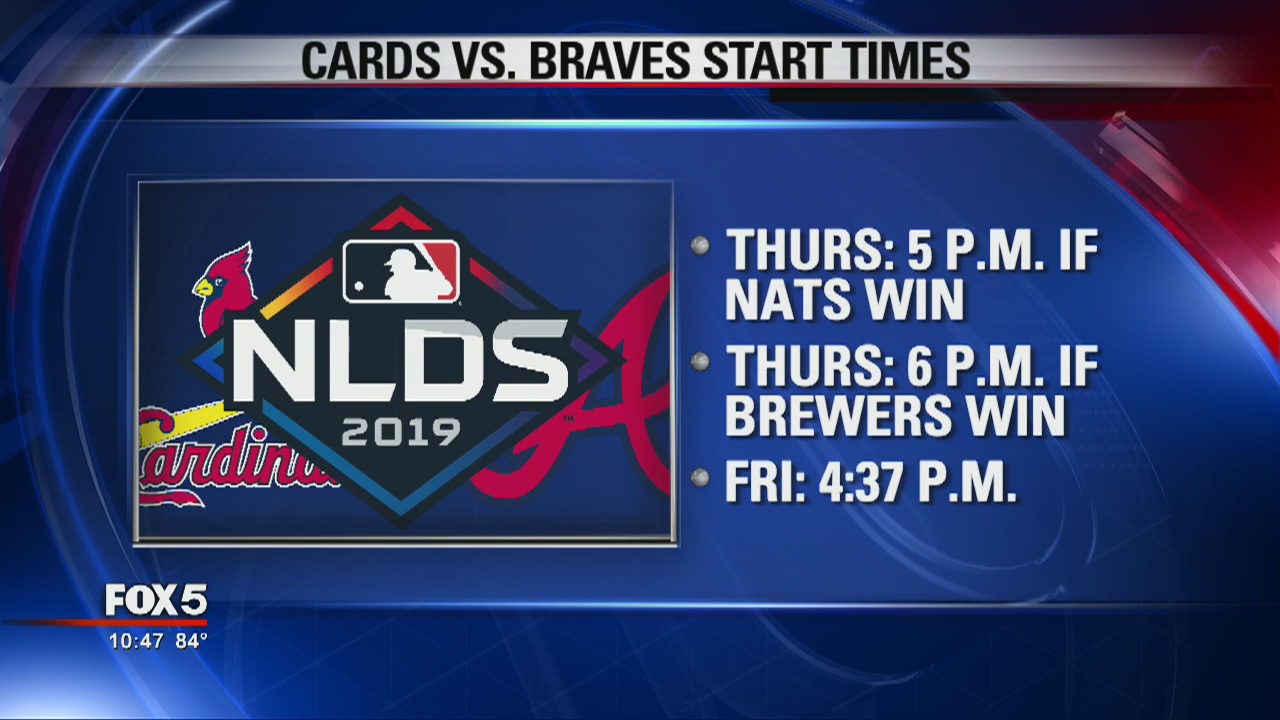Cards vs Braves start time