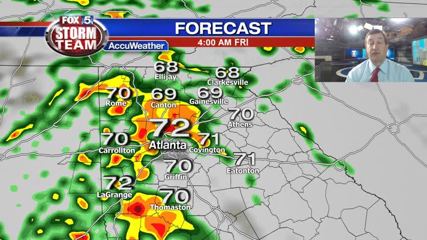 Late Thursday afternoon weather update: | FOX 5 Atlanta