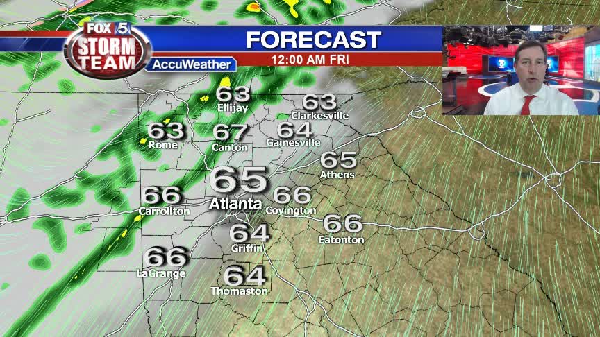 Late Thursday afternoon weather update: | FOX 5 Atlanta