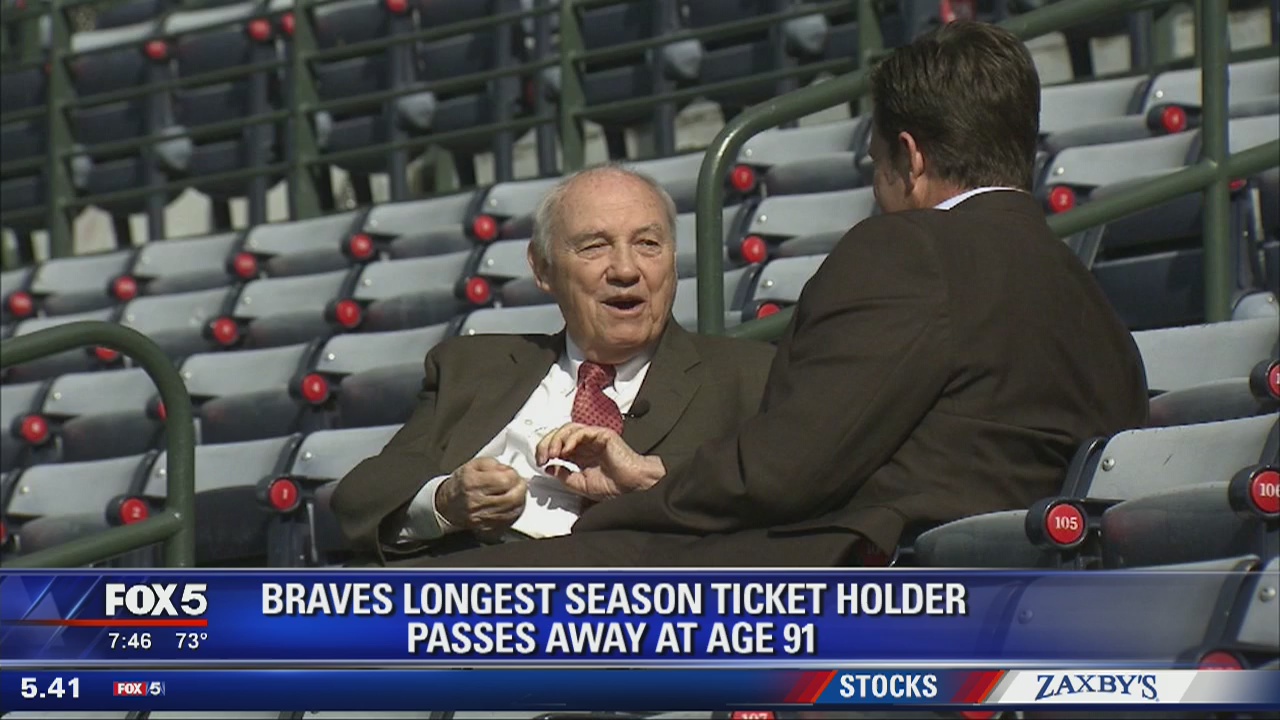 Braves longest season ticket holder passes away at 91
