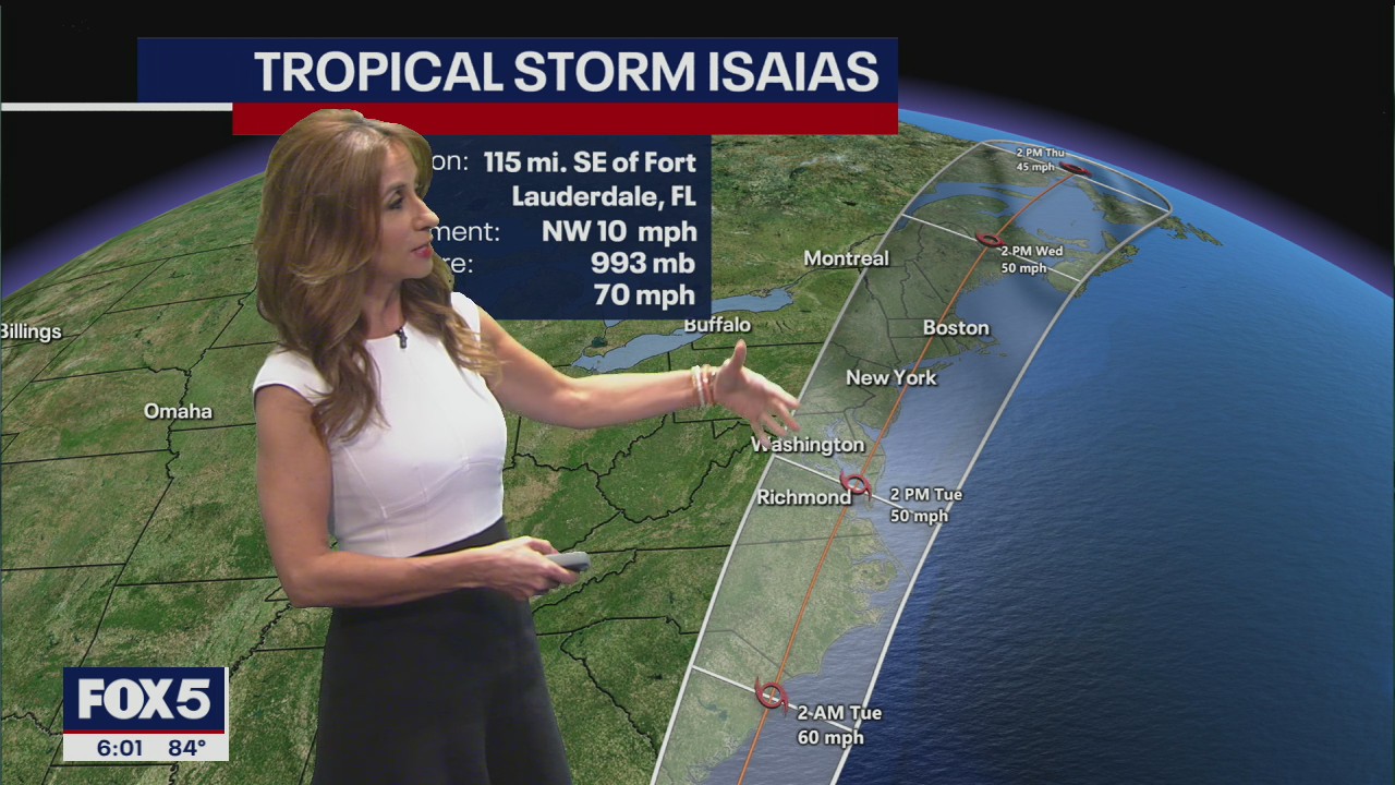 Eastern seaboard prepares for Hurricane Isaias