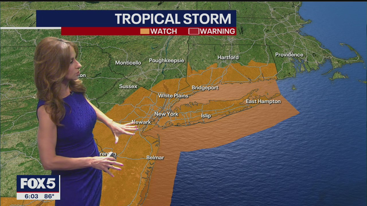 Tropical storm watch issued for region