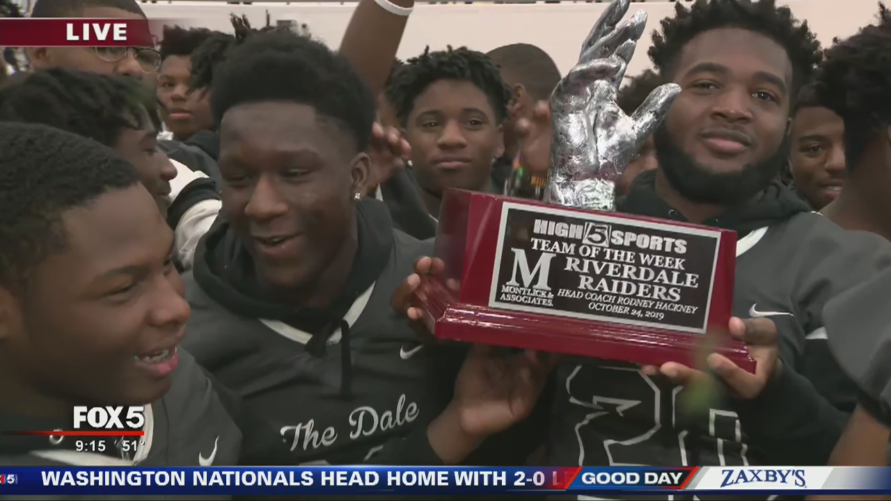 Riverdale Raiders get Hand Trophy