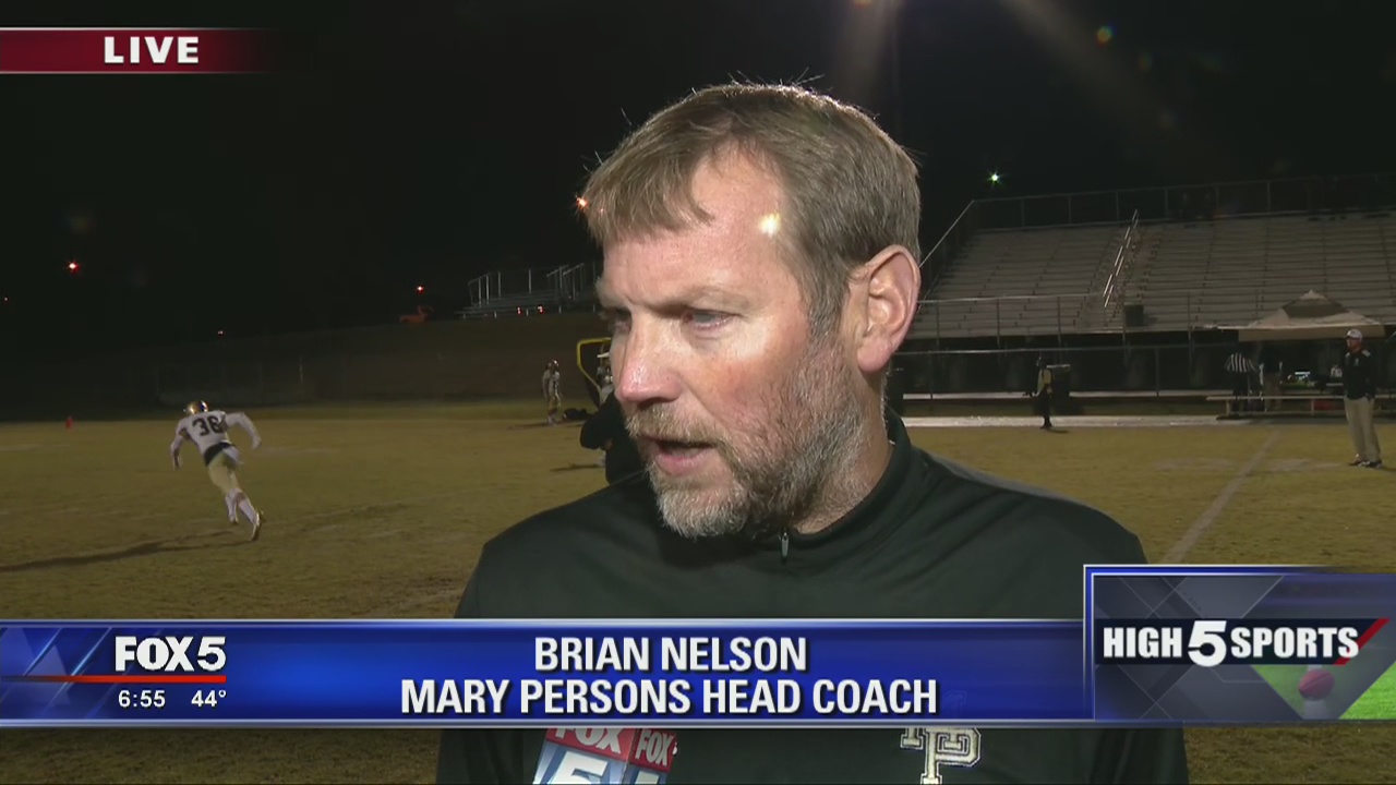Game of the Week preview - Mary Persons head coach