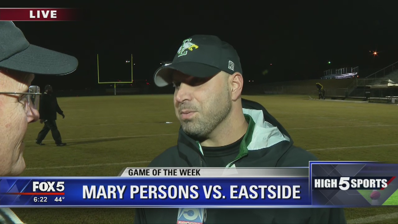 Game of the Week - Eastside head coach