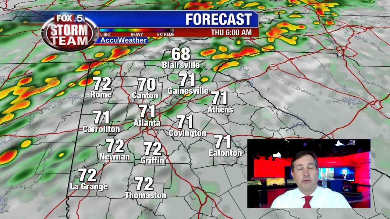 Rain and Storms next 24 hours | FOX 5 Atlanta