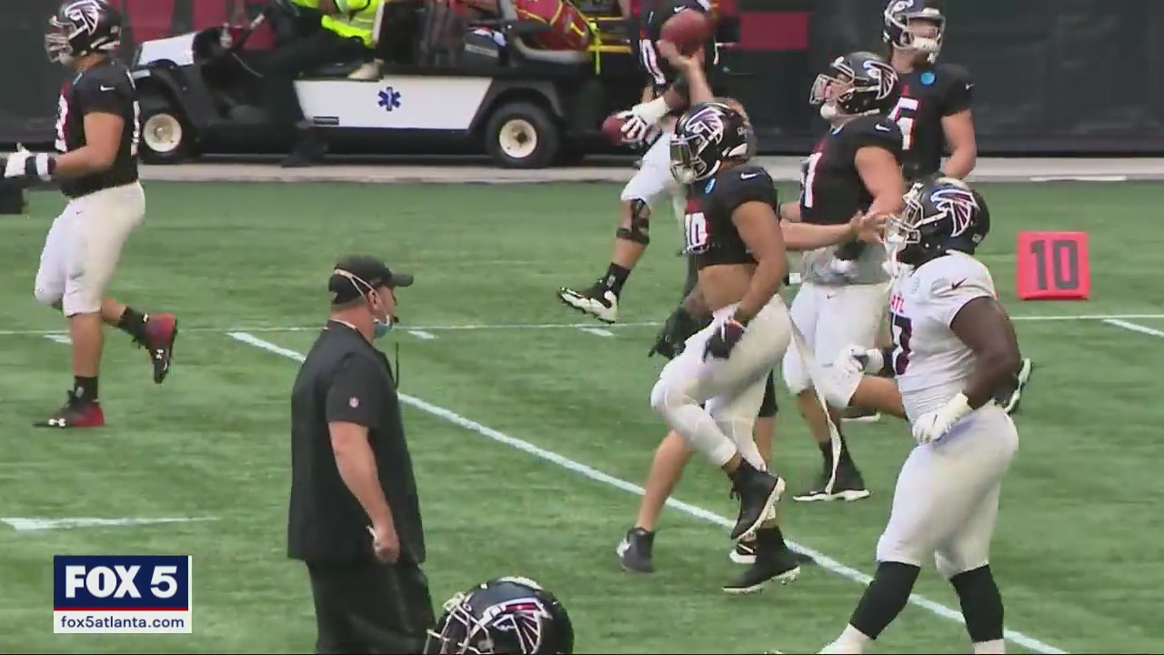 Falcons hold final scrimmage inside the Benz