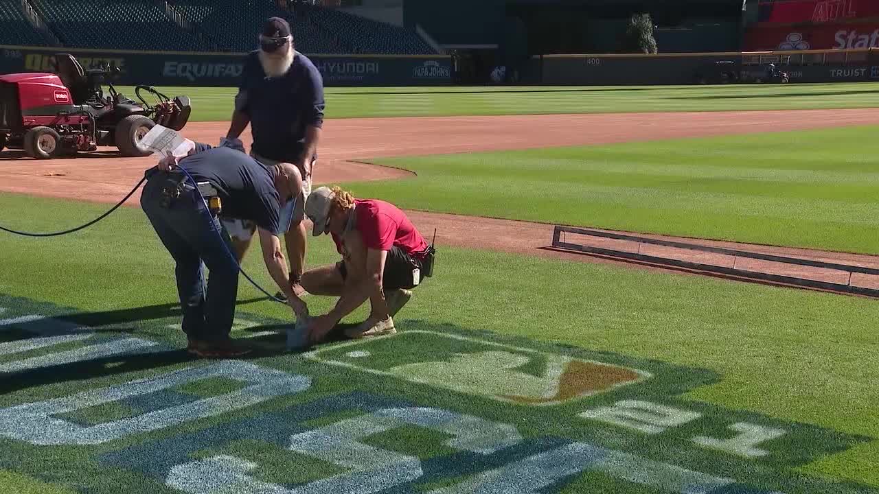 Truist Park prepares for Game Three of World Series