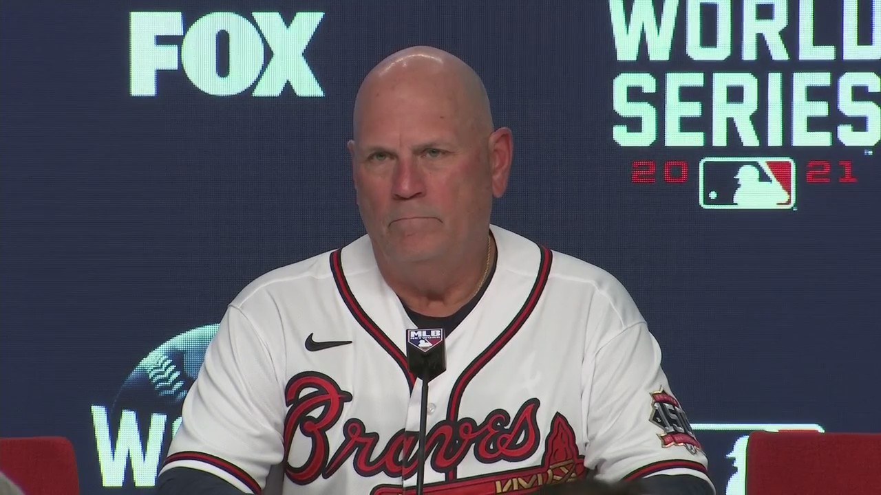 Brian Snitker talks about Game Four win in World Series