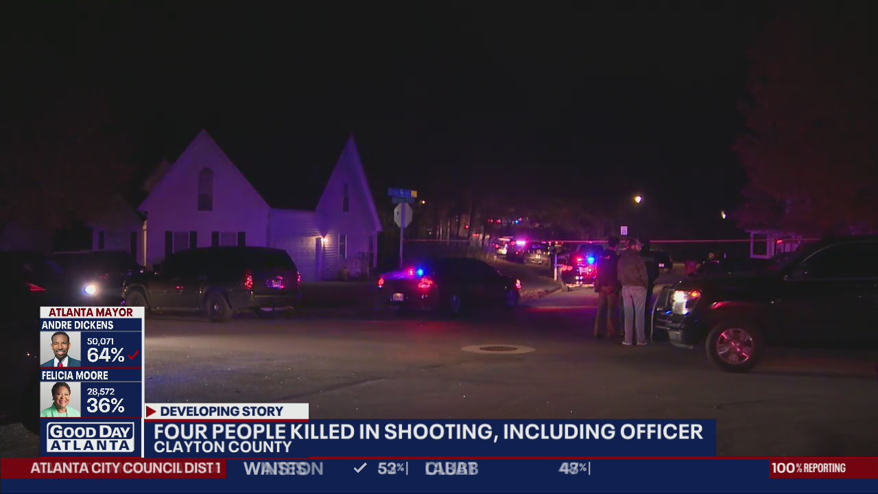 Four people killed in shootout at Clayton County home | FOX 5 Atlanta