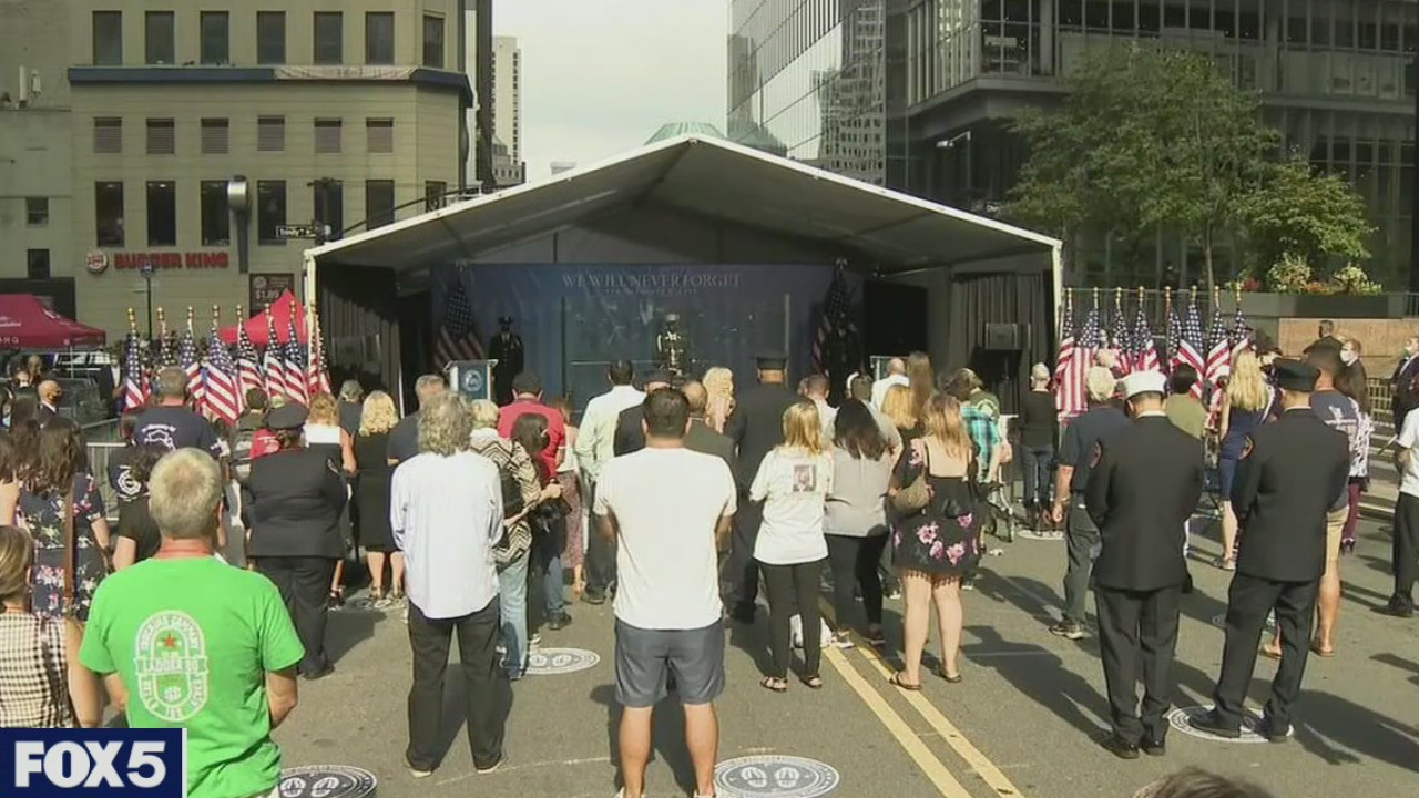 Names of those lost read during alternate September 11 ceremony