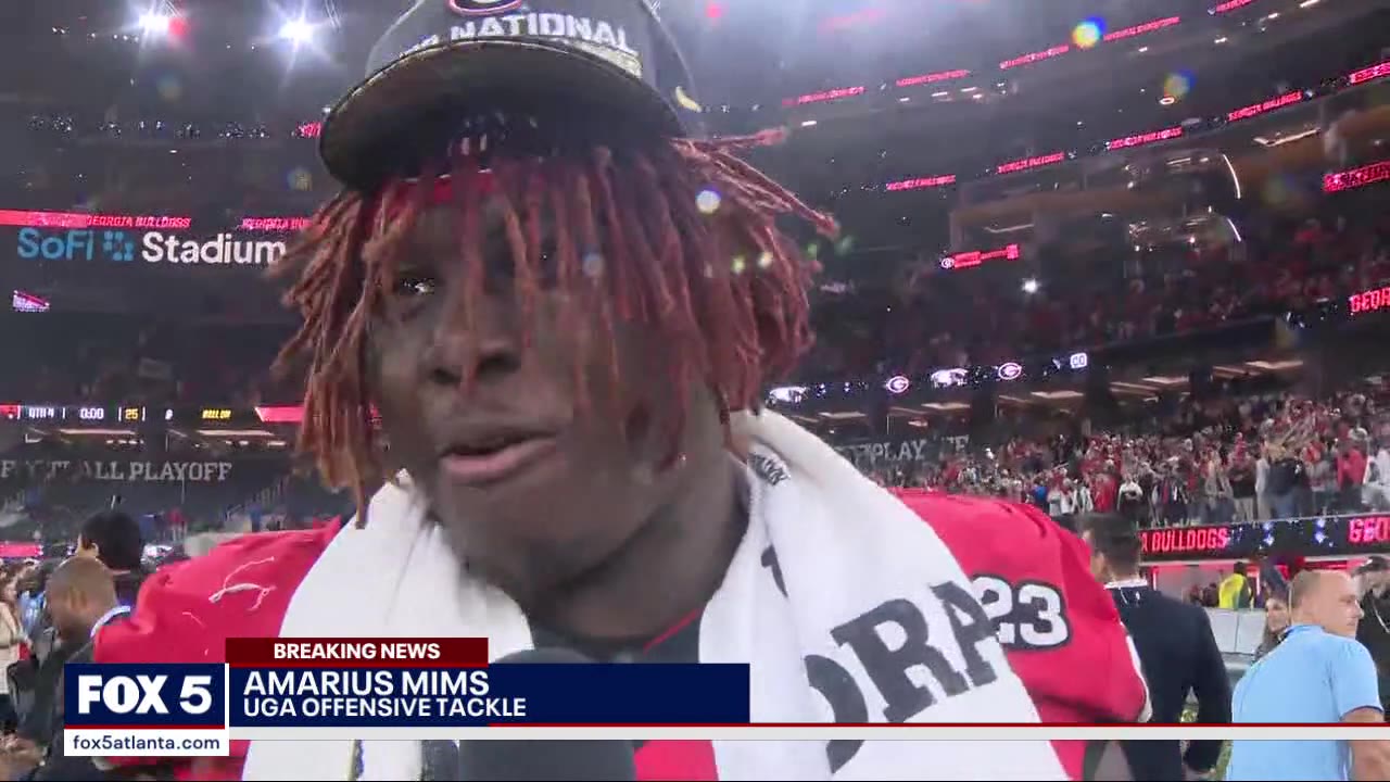 UGA OL Amarius Mims: ?It?s hard to stop a team when we are connected like we are?