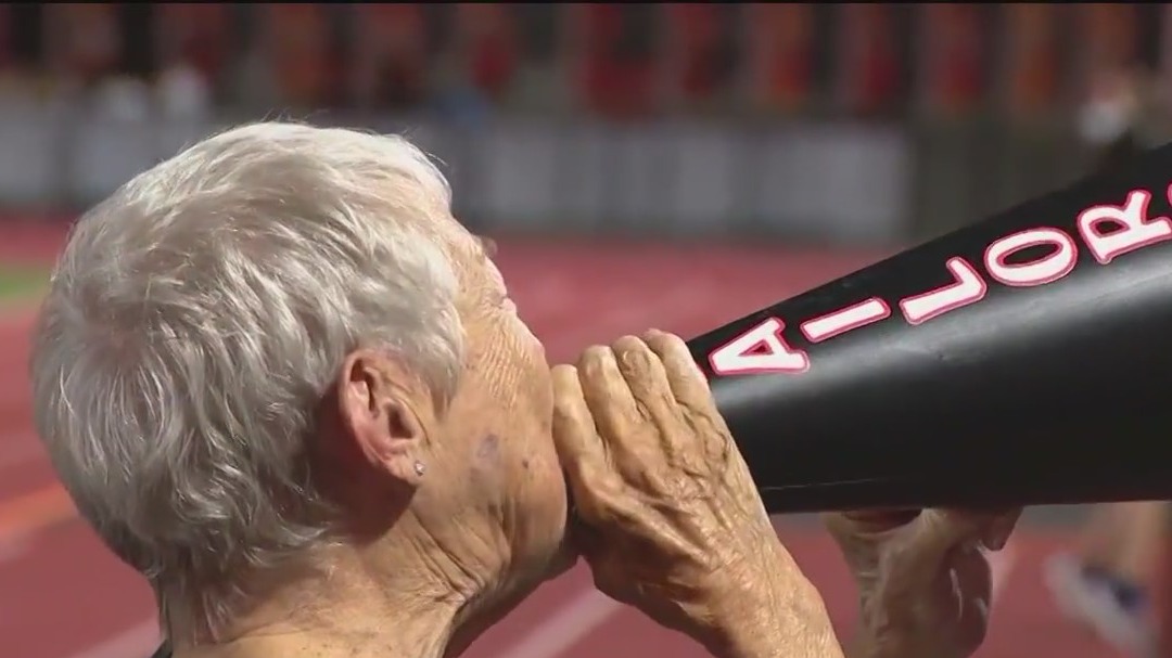 81-year-old joins cheerleading squad